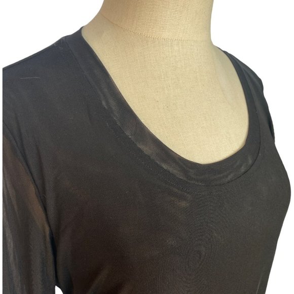 💰5 For $40 / BOO RADLEY AUSTRALIA - BLACK MESH LONG SLEEVED TOP (BNWT) - Picture 7 of 9